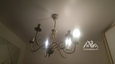 Установка потолочной люстры на анкерах (накладная)