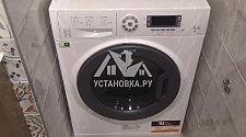 Установить отдельностоящую стиральную машину Hotpoint-Ariston в ванной комнате в нишу