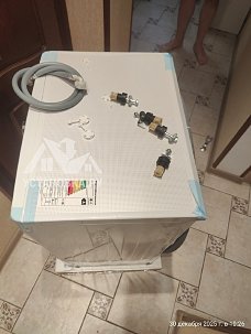 Установить новую отдельно стоящую стиральную машину