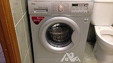 Установить стиральную отдельностоящую машину LG