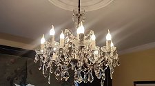 Установить подвесную хрустальную люстру LArte Luce Luxury Rococo L27912.65