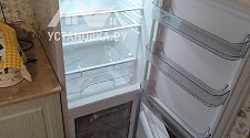 Установить новый отдельно стоящий холодильник