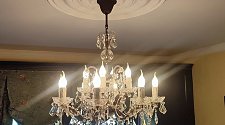 Установить подвесную хрустальную люстру LArte Luce Luxury Rococo L27912.65