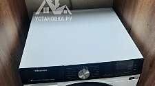 Установить стиральную и сушильную машину в колонну