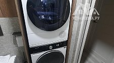 Установить стиральную и сушильную машину в колонну