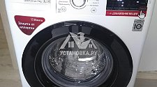 Установить отдельностоящую стиральную машину LG на кухне и навесить и настроить телевизор LG