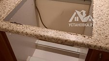 Установить встраиваемую газовую варочную панель, встраиваемый электрический духовой шкаф