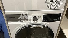 Установить стиральную и сушильную машину (в колонну)