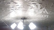 Установка потолочной люстры на анкерах (накладная)