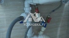 Установить в ванной комнате на готовые коммуникации отдельностоящую стиральную машину Индезит на Яузской аллеи