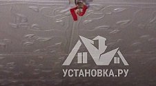Установка потолочной люстры на анкерах (накладная)