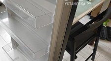 Установить установить отдельностоящий холодильник