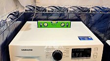 Демонтировать и установить отдельно стоящую стиральную машину Samsung WW65K42E09W в ванной комнате