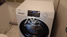 Установить стиральную машину и сушильную машину в колонну