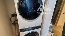 Установить стиральную и сушильную машину в колонну