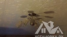 Установка потолочной люстры на анкерах (накладная)