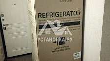 Установка холодильника LG







