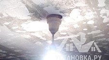 Установка потолочной люстры на анкерах (накладная)