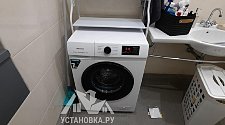 Установить новую отдельно стоящую стиральную машину hisense