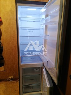 Установить отдельно стоящий холодильник LG