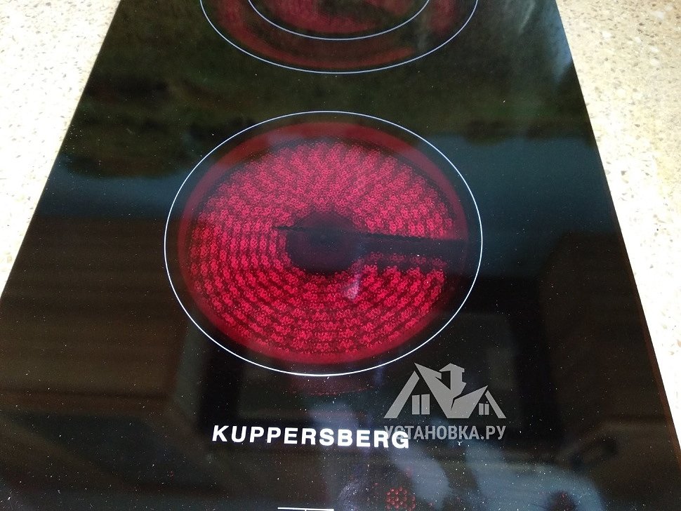 Электрическая варочная панель Kuppersberg sa3vt02. Наклейка Kuppersberg.