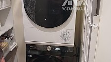 Установить стиральную и сушильную машину в колонну