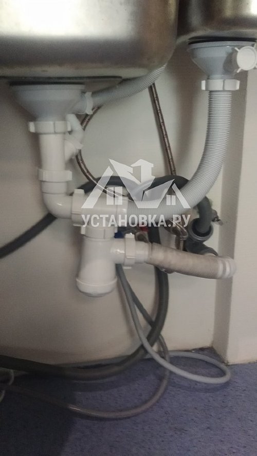 Установить/подключить посудомоечной машину