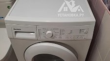 Установить стиральную машину соло в место старой