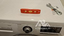 Демонтировать и установить отдельно стоящую стиральную машину LG в ванной комнате