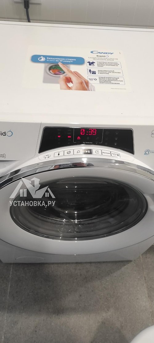 Установить стиральную и сушильную машину в колонну