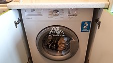 Установить отдельностоящую стиральную машину BEKO WRS54P1BSW на кухне