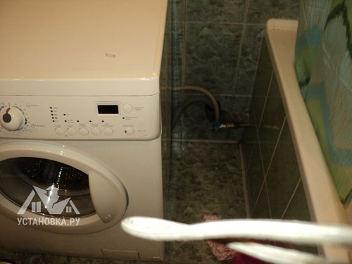 Замена крана залива воды для стиральной машины