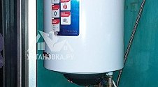 Установить накопительный водонагреватель до 80 литров