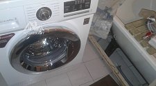 Установить стиральную машину соло LG F-1096SD3 с доработкой коммункаций