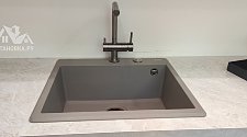 Установить новую накладную мойку Omoikiri Tedori 57 57-GR