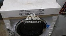 Установить отдельно стоящую на кухне новую стиральную машину Hotpoint Ariston