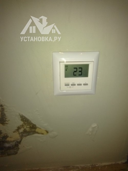 Заменить термостат на теплом электрическом полу
