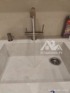 Установить смеситель на мойку