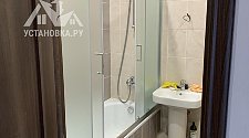 Установить на ванну каркасную душевую шторку BelBagno Unique VF-2-150/180-140-P-Cr
