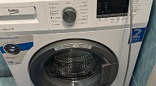 Установить отдельно стоящую стиральную машину в ванной комнате с организацией электросети