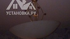Работа по установке потолочной люстры