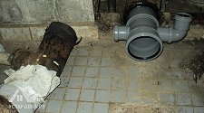 Заменить чугунный тройник канализации