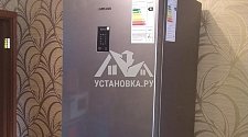 Установить отдельностоящий новый холодильник Samsung