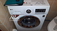 Подключить стиральную машинку соло LG F-1096SD3 в ванной