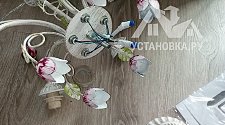 Установить подвесные люстры на крючках Eurosvet