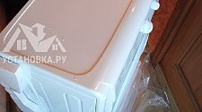 Стандартное подключение стиральной машины соло Indezit  в ванной комнате