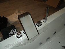 Установка смесителя для гидромассажной ванны