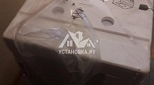 Установить новую отдельностоящую в ванной на готовые коммуникации стиральную машину Candy