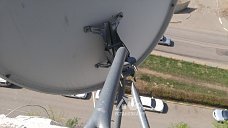 Работа по демонтажу спутниковой антенны