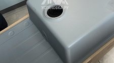 Установить новую накладную мойку